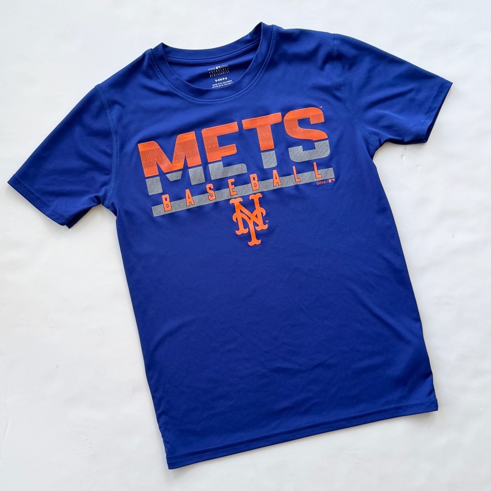 Majestic Royal Blue Mets Baseball Tee
